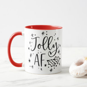 Mug Jolly AF Fun Noël Humour à boire