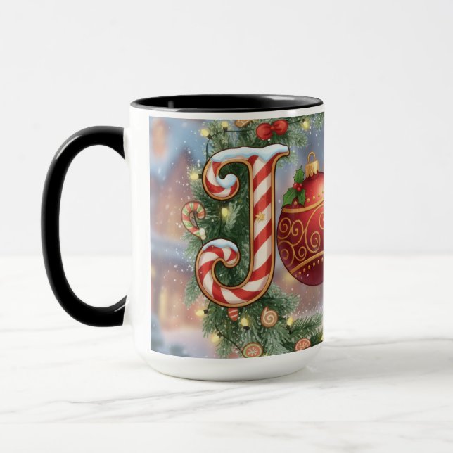 Mug Jolly Holiday Combo mug. 11 or 15 oz (Gauche)