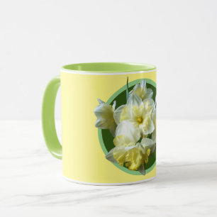 Mug Jonquilles Narcisse Fleurs Blanches Jaunes de Prin