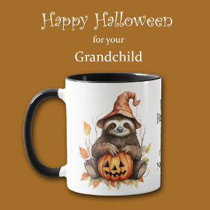 Mug Jote Sloth Jack o' Lantern Enfants Halloween