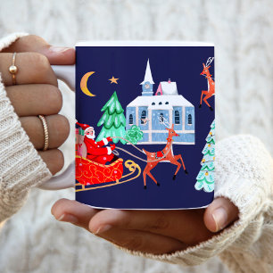 Mug Jote Vintage Père Noël Christmas Nordic Village
