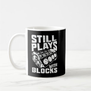 Mug Joue Toujours Avec Blocs Course Voiture Mécanique 