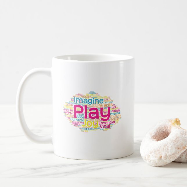 Mug Jouer à la musique virtuelle (Avec donut)