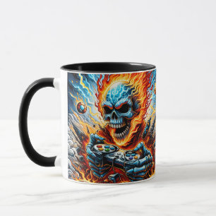 Mug Joueur Crâne Flamboyant