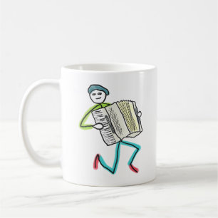 Mug Joueur d'accordéon Stickman