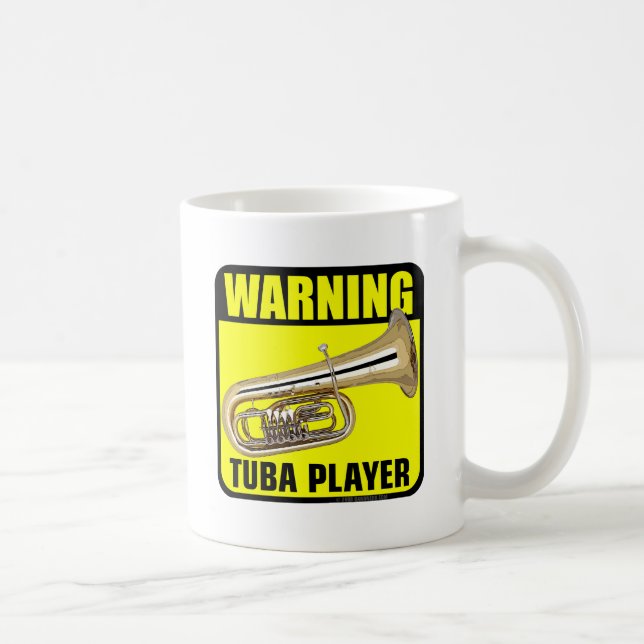 Mug Joueur d'avertissement de tuba (Droite)