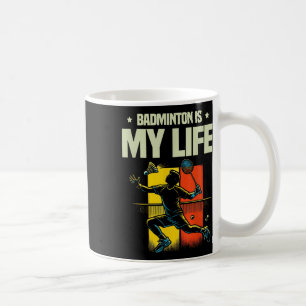 Mug Joueur de badminton drôle conception d'amour de na