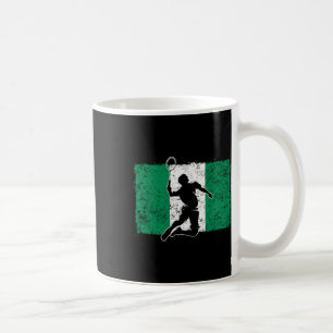 Mug Joueur de Badminton Nigeria Drapeau nigérian Niger