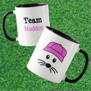 Mug Joueur de base-ball Team Little Mouse personnalisa