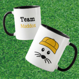 Mug Joueur de base-ball Team Little Mouse personnalisa
