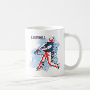 Mug Joueur de baseball très Cool et coloré Swing