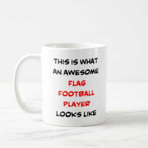 Mug joueur de football du drapeau, génial