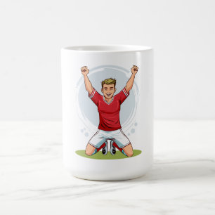 Mug Joueur de football homme