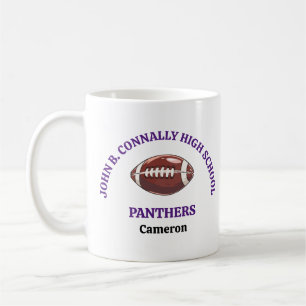 Mug Joueur de football personnalisé au lycée Violet