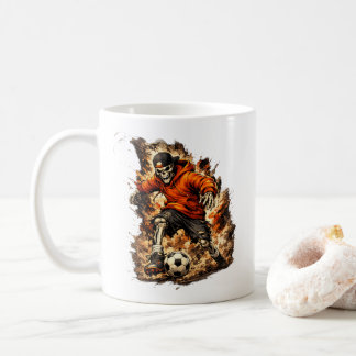 Mug Joueur de football squelette Streetwear Cartoon –
