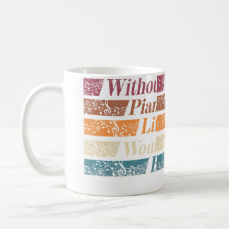 Mug Joueur de piano claviériste sans piano