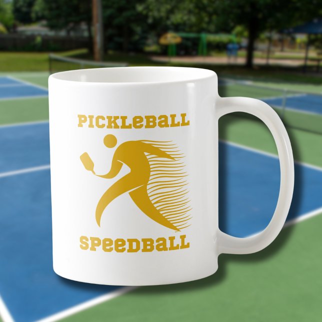 Mug Joueur de Pickleball Speedball avec vitesse (Créateur téléchargé)