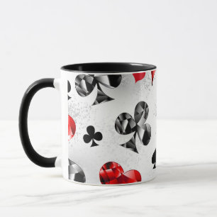 Mug Joueur de poker Joueur de cartes de jouer costumes