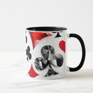 Mug Joueur de poker Parieur Enseignes de cartes Las Ve