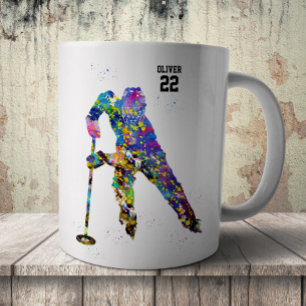 Mug Joueur de ringette masculin