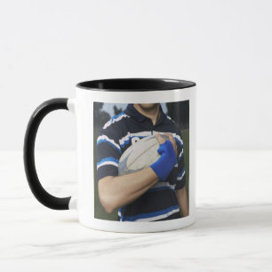 Mug Joueur de rugby avec la boule