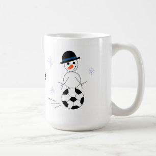 Mug Joueur de soccer Snowman