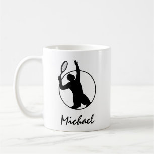 Mug Joueur de tennis Entraîneur service sportif person