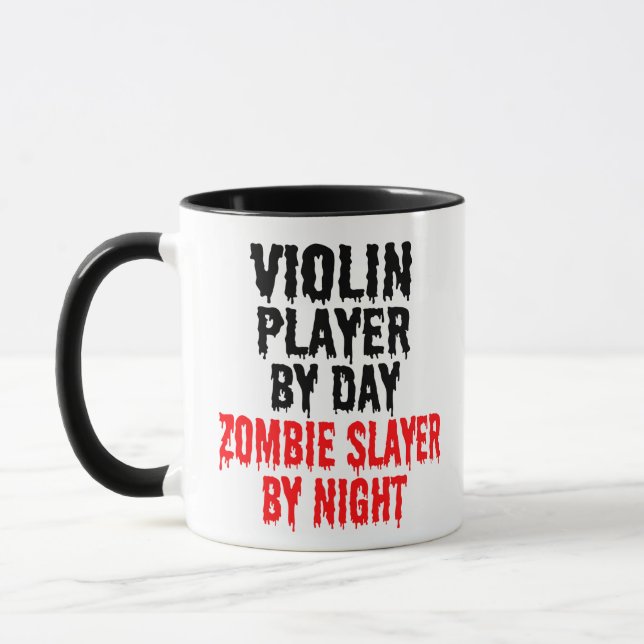 Mug Joueur de violon Zombie plaisanter (Gauche)