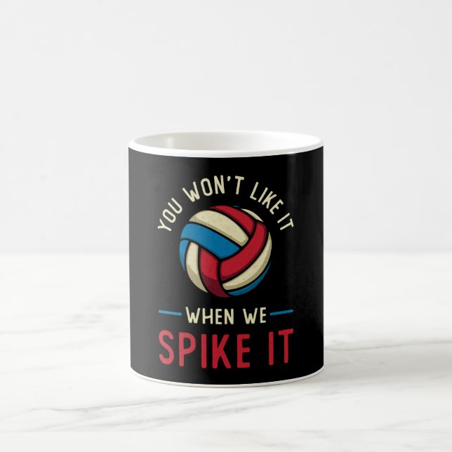 Mug Joueur de volley-ball Vous n'aimerez pas Plage Vin (Centre)