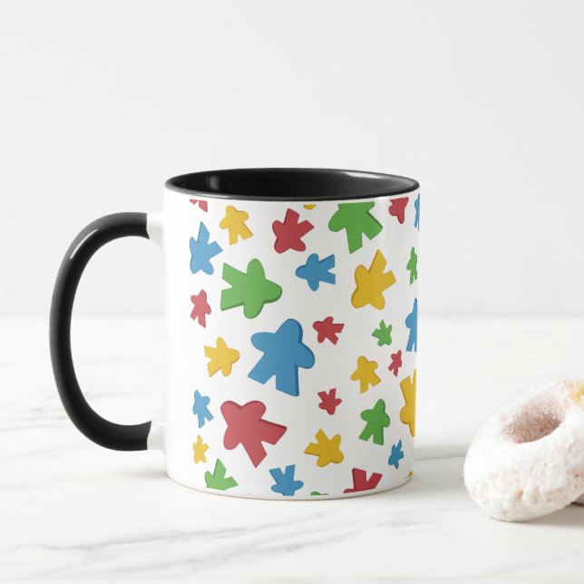 Mug Joueur Meeple multicolore (Avec donut)