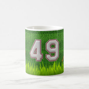 Mug Joueur numéro 49 - points frais de base-ball