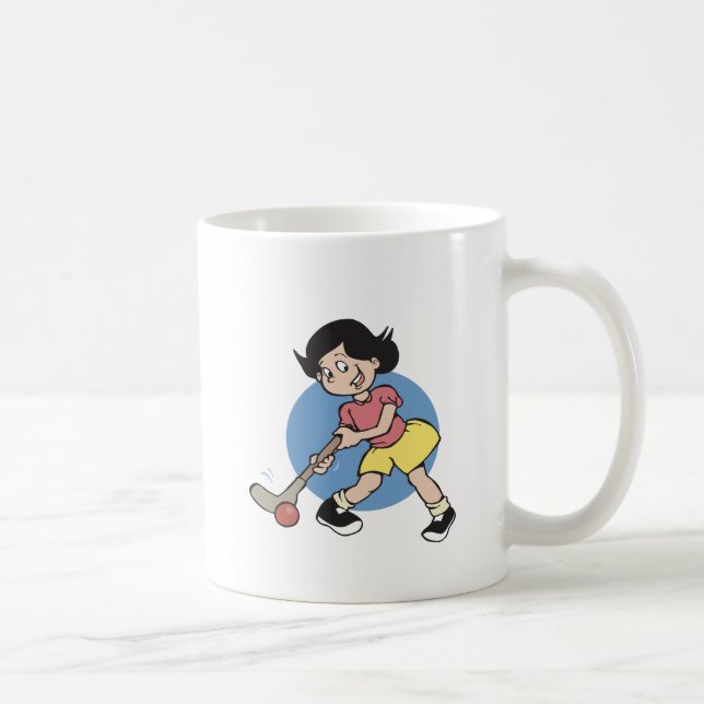 Mug Joueuse de fille d'hockey de champ (Droite)