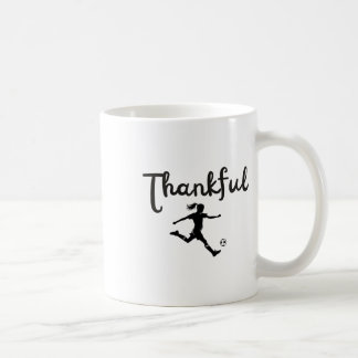 Mug Joueuse de football reconnaissante fille Thanksgiv