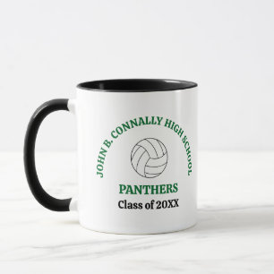 Mug Joueuse de volley-ball personnalisée au lycée vert