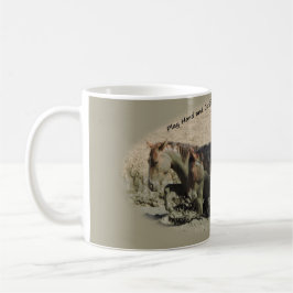 Mug Jouez dur et obtenez le lavabo sale de sable