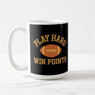 Mug Jouez dur, gagnez des points  Jour de sport rétro 