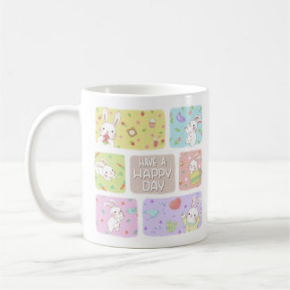 Mug Jouez Un Joyeux Jour : Belle Illustration De Bunny