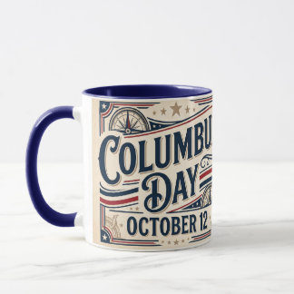 Mug Jour de Christophe Colomb 12 octobre Patrimoine am