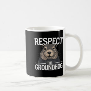 Mug Jour de la marmotte Respectez la marmotte _1