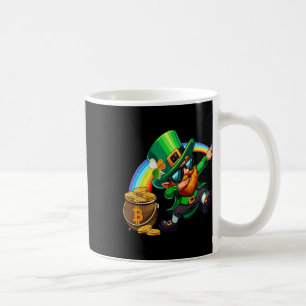 Mug Jour de la Saint Patrick Dabbing Bitcoin Rainbow L
