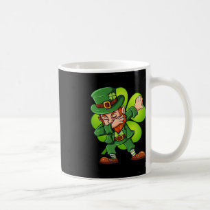 Mug Jour de la Saint Patrick Dabbing Leprechaun Clover