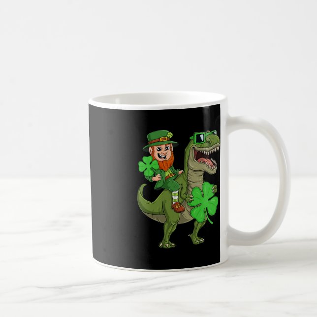 Mug Jour de la Saint Patrick Leprechaun équitation T R (Droite)