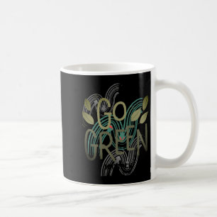 Mug Jour de la Terre Art Vert Simple Élégant T Shi Per