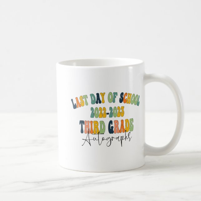 Mug Jour De L'École 3E 3E Année Autographes 2023 (Droite)