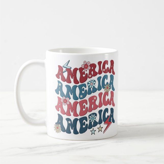 Mug Jour de l'indépendance de l'Amérique Super (Gauche)