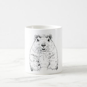 Mug Jour de marmotte Funny Février Prévisions animal