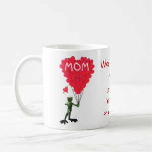 Mug Jour de mères drôle personnalisé de grenouille