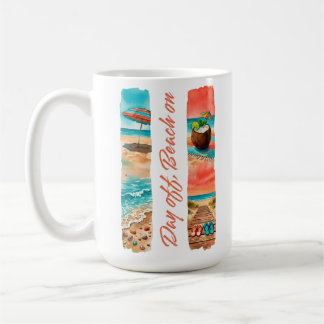Mug Jour de repos plage sur l'art aquarelle tropicale