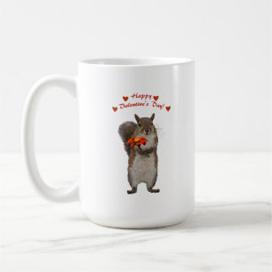 Mug Jour de Valentines heureux d'écureuil mignon