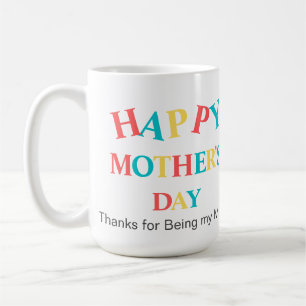 Mug Jour des mères colorées et modernes photo